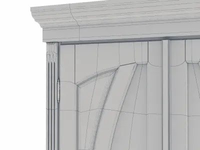 Wooden Door 3D model