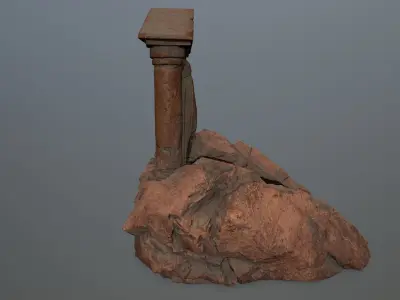 Souls  Gate Low-poly 3D model