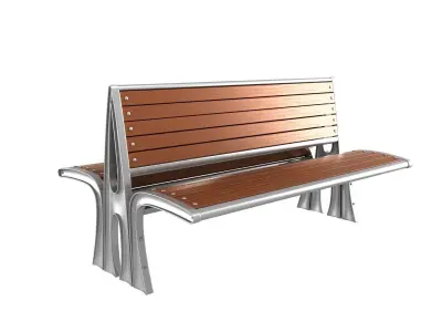 Modern Bench Collection 4 3D model