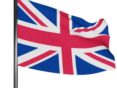 Flags of countries in Europe 3D Model Pack