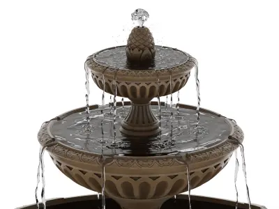 Fountain 05 PBR Realistic Low-poly 3D model