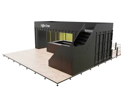 Container Outdoor Cafe 3D model