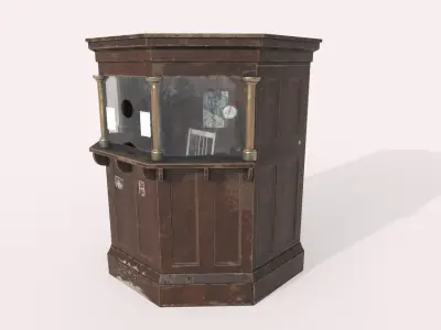 Ticket Booth 3D model
