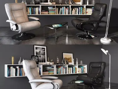 Lafer Thor Reclining Chair set 3D model