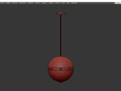 ENCASED MOD CHANDELIER Low-poly 3D model