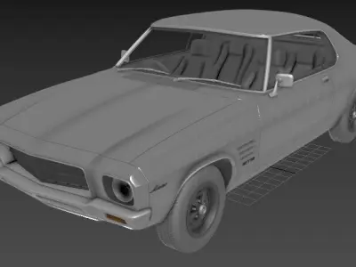 Holden Monaro Mk2 HQ Coupe GTS 350 1971 3D print model