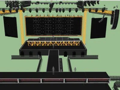 tour stage concept tate mcrae 3D model