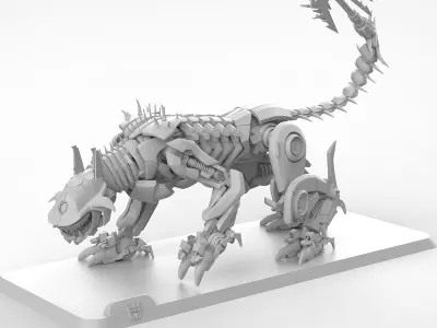 3D printable Transformers Revenge of the Fallen Ravage 3D print model