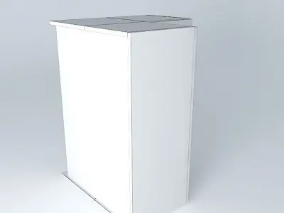 WC1DPC box with light Free 3D model