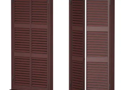 Metal shutters and blinds 3D model