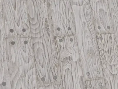 Weathered Grey and White Wood Planks PBR Seamless Texture