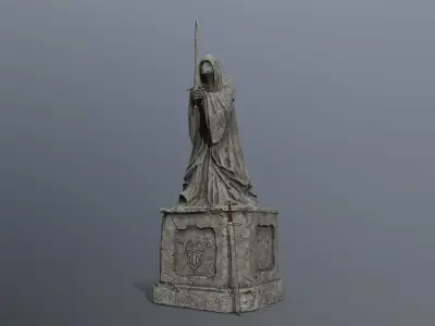 Ruin set Low-poly 3D model