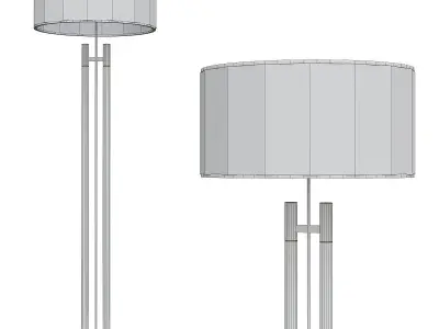 Floor Lamp low poly 3d models collection 15 pieces Low-poly 3D model