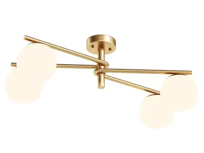 Boomerang ceiling light 3D model