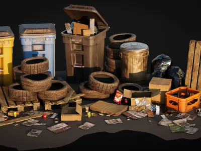 Trash Pack - Urban Game-Ready Assets