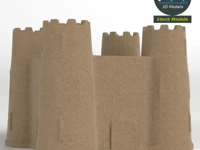 Sand castle 3D model
