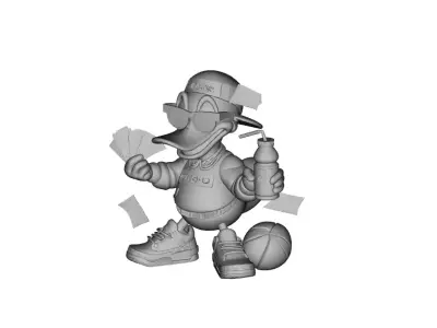 Money duck pendant street style pendant 3D print model