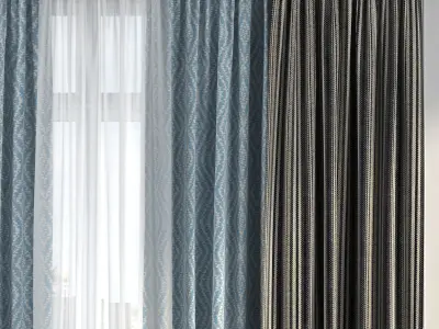 Curtain Set 189 3D model