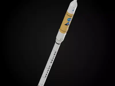Ares I rocket 3D model