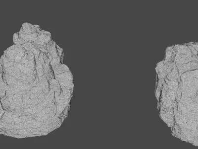 10 Model Desert Cliffs pack Vol2 Low-poly 3D model