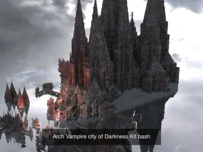 Vampire Castles Collection 3D Model Pack