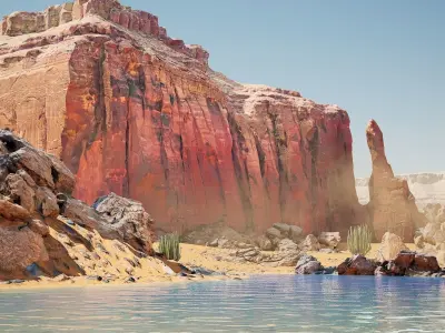 Unreal Desert  3D model