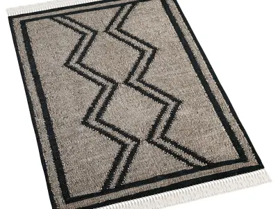 Bodhi Handwoven Rug 3D model