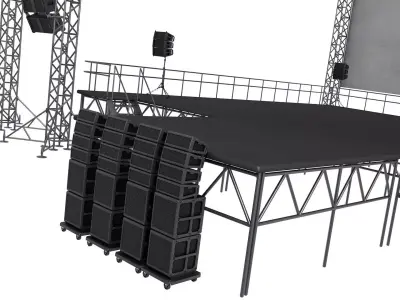 Full Concert Stage 3D model