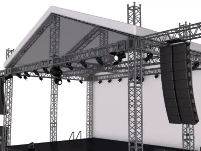 Full Concert Stage 3D model