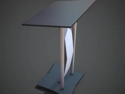 Rostrum lectern Low-poly 3D model