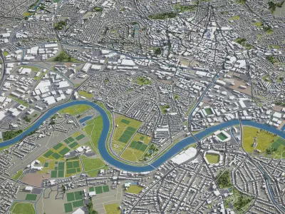 Nottingham  Low-poly 3D model