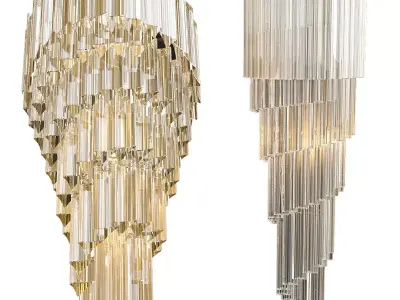 Crystal chandelier 3D model