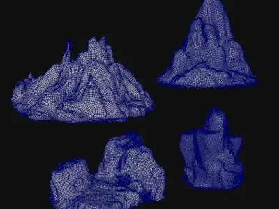 Rocks 3D model buy