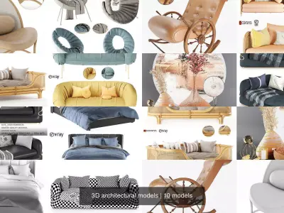 3D architectural models 3D Model Pack