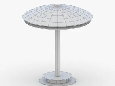 1389 - Table Lamp Low-poly 3D model