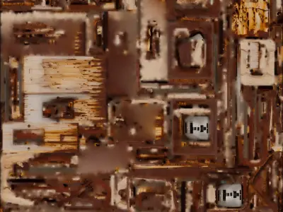 Modern Executive Office 3D Model Interior Set Low-poly 3D model