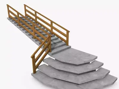 Stone And Concrete Stairs Pack 8 Models