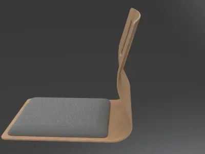 Zaisu chair AVAILABLE IN 2 COLORS Free 3D model