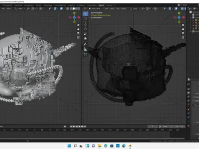 Blender Suzanne Star Trek Borg 3D model