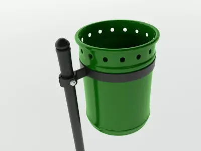 Street Trash bin 3D model
