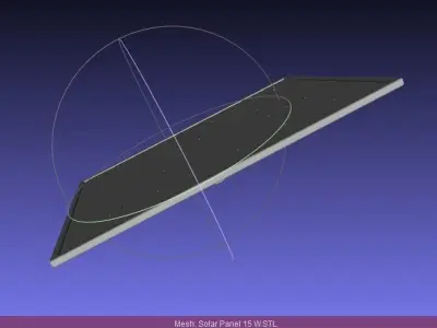 Solar Panel 15 W Free 3D model