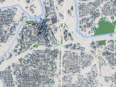 Fort Worth City Texas USA 3D model