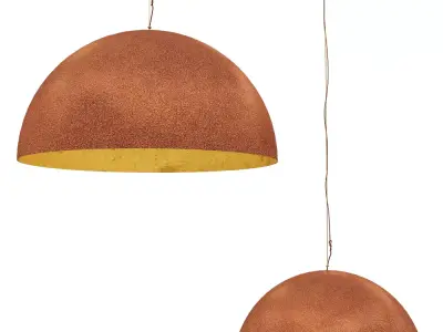 Rustic Dome Pendant Light 3D Model  3D model