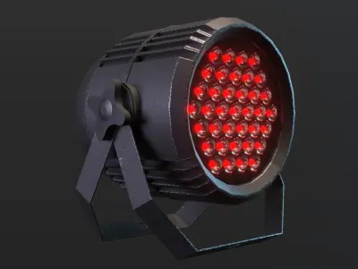 LED PAR Low-poly 3D model