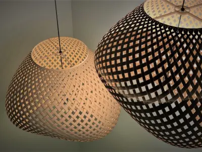 Rattan Lamp 3D model