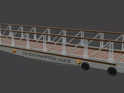 Passenger ramp 1912 Southampton 3D modell 3D model