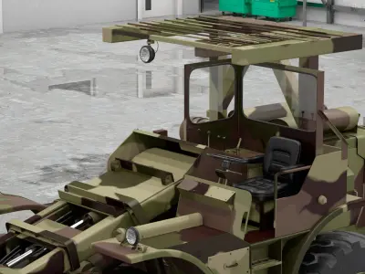  Pettibone Rough Terrain Military Forklift with Cargo Rigged 