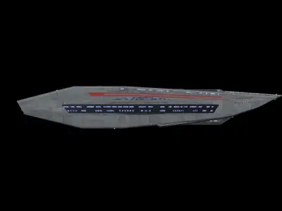 Star Trek Magee-Class Starship Low-poly 3D model