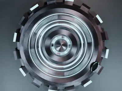 Sci-Fi Pedestal Game ready asset 3D model