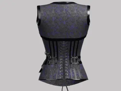 Corset v3 Low-poly 3D model